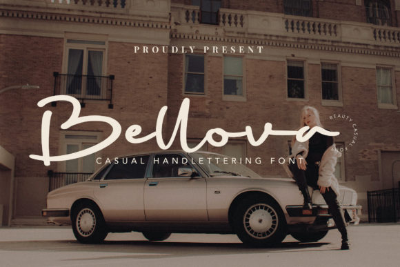 Bellova Font: A Handwritten Typeface for Crafters
