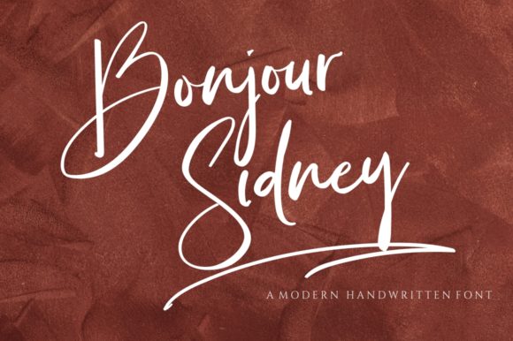 Bonjour Sidney: A Refined Script Typeface for Editorial Design