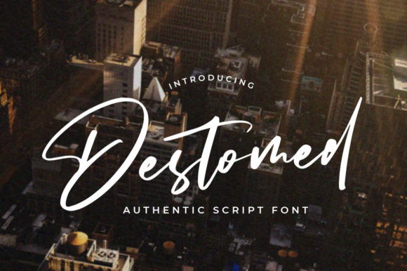 Destomed: A Casual Handwritten Font for Web Design