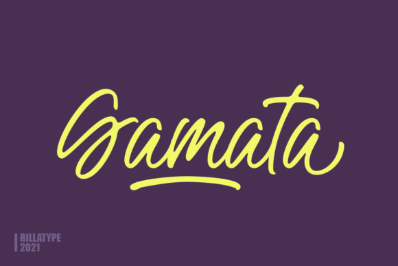 Gamata: A Handwritten Font for Makers