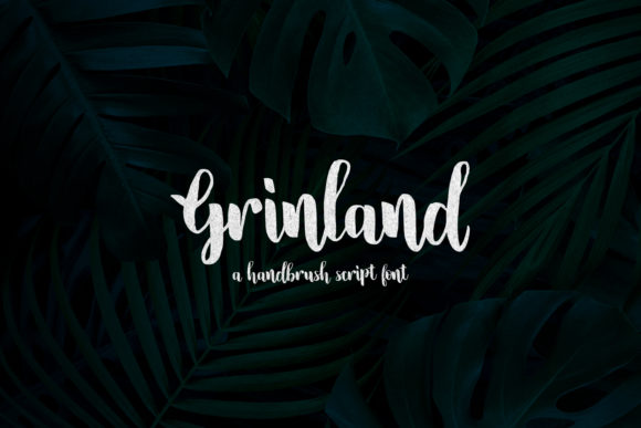 Grinland: A Brushed Script Typeface for Editorial Warmth