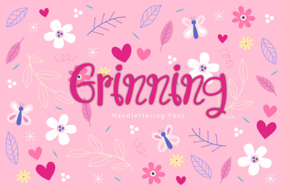 Grinning: A Whimsical Script Font for Web Design