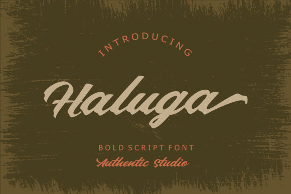 Haluga Font: A Bold Script for Modern Web Design