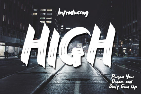 High: A Bold Script Font for Digital Design