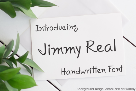 Jimmy Real: A Handwritten Font for Makers