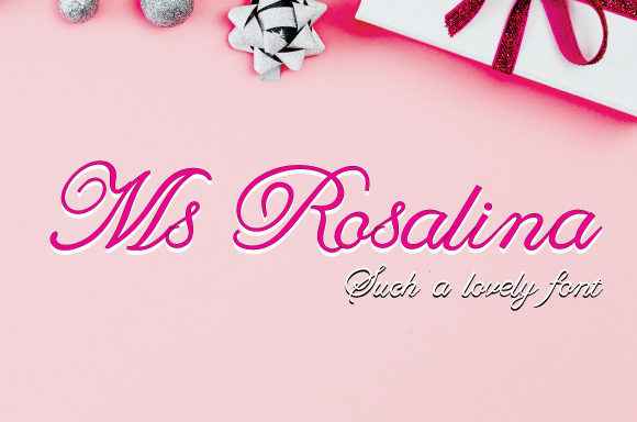 Ms Rosalina: A Modern Script Typeface for Editorial Design
