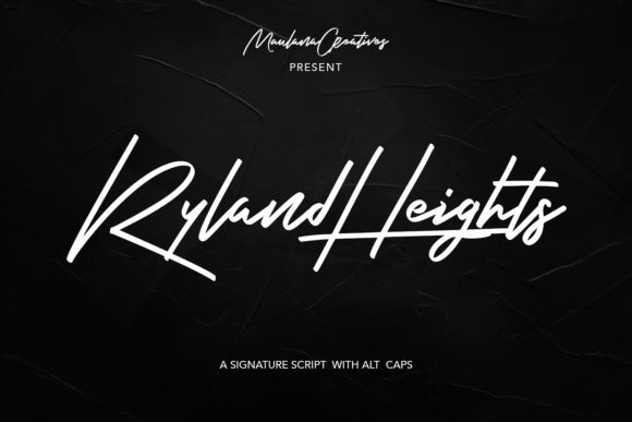 Ryland Heights: A Premium Script Font for Marketers