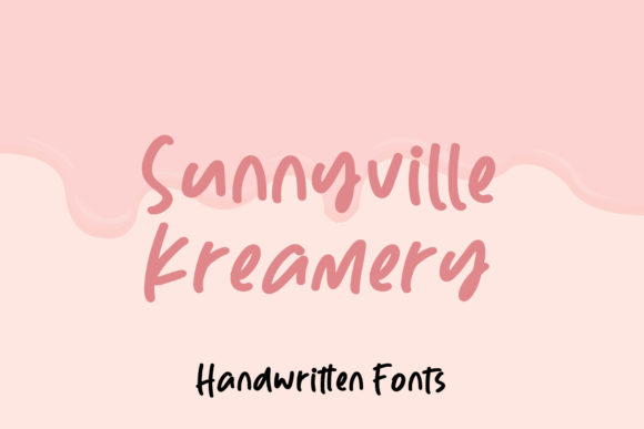 Sunnyville Kreamery Font for Brand Design