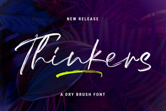 Thinkers: A Bold Handwritten Font for Editorial Design