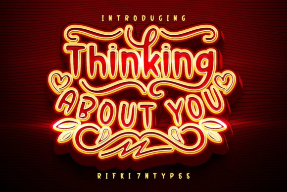 Thinking About You: A Script Font for Scroll-Stopping Designs