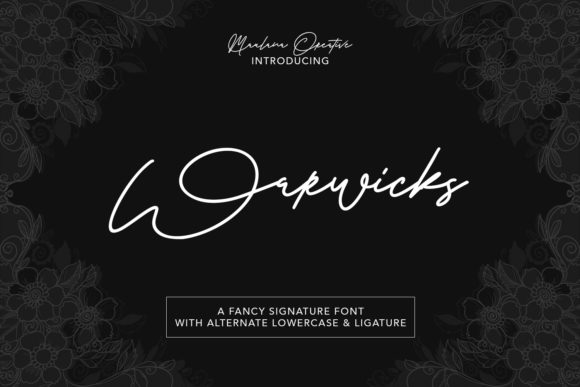Warwicks: A Handwritten Font for Polished Branding