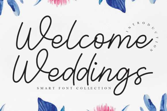 Welcome Weddings: A Delicate Script Font for Editorial Design